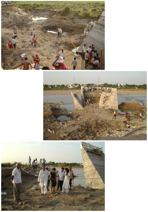 The flood damage to the Infrastructure
